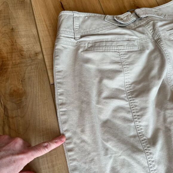 🔥FIRM🔥 Ann Taylor Loft Ankle - Capri Pants Tan-Khaki Size 8 - Picture 7 of 11